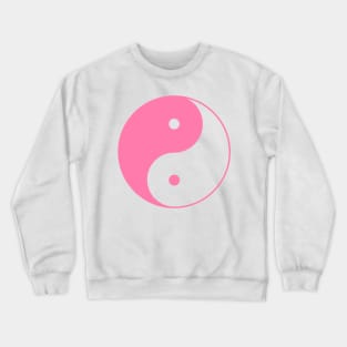 Yin Yang Pink- Ancient Chinese philosophy symbol Crewneck Sweatshirt